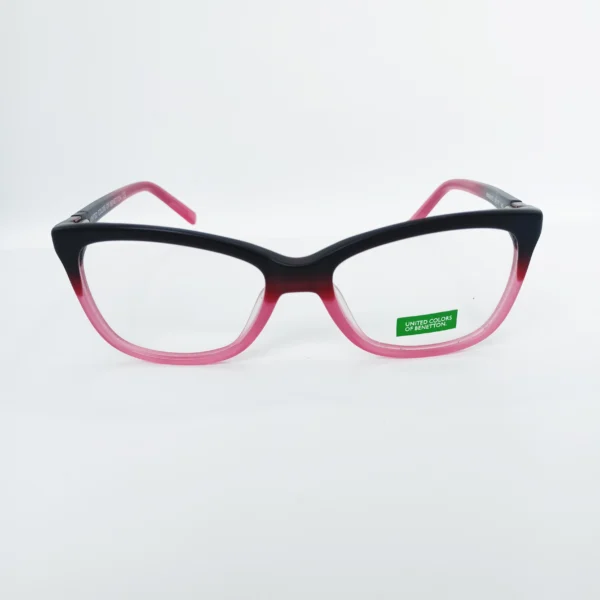 1-104.webp Lente oftálmico United Colors of Benetton rosa con negro.